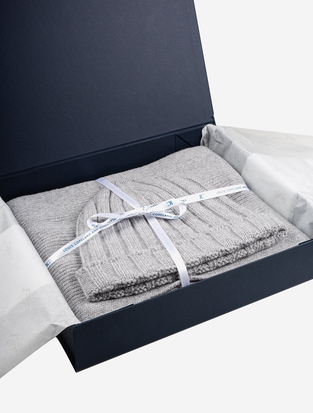 Luxury Hat & Scarf Gift Set Grey