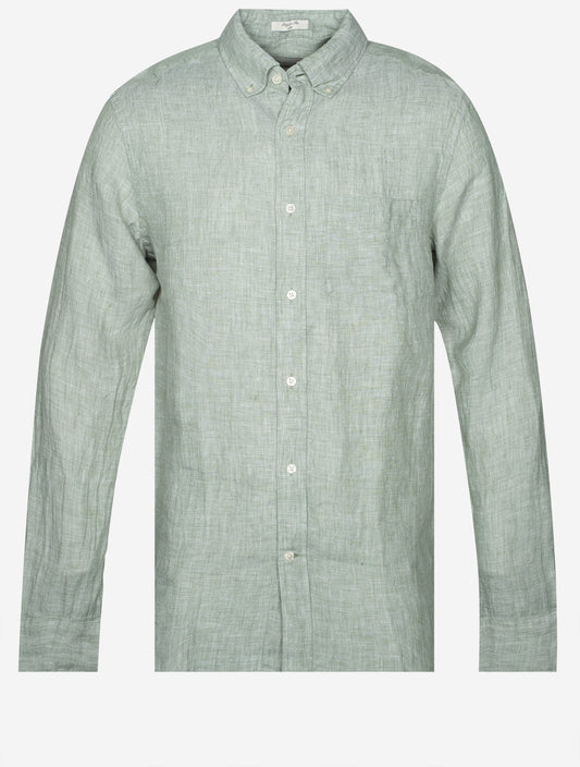 Regular Linen Shirt Kalamata Green