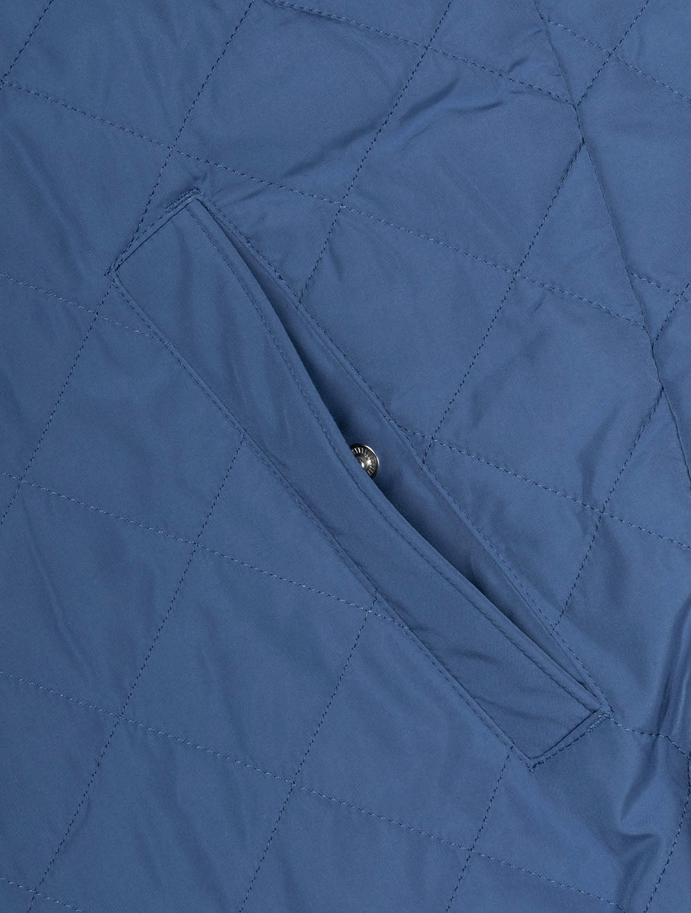 Quilted Windcheater Vest Vintage Blue