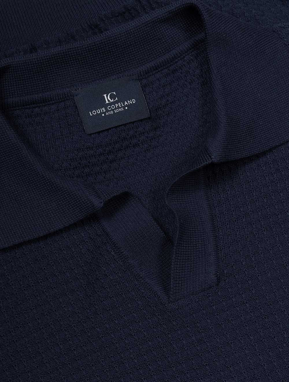Revere Short Sleeve Polo Navy