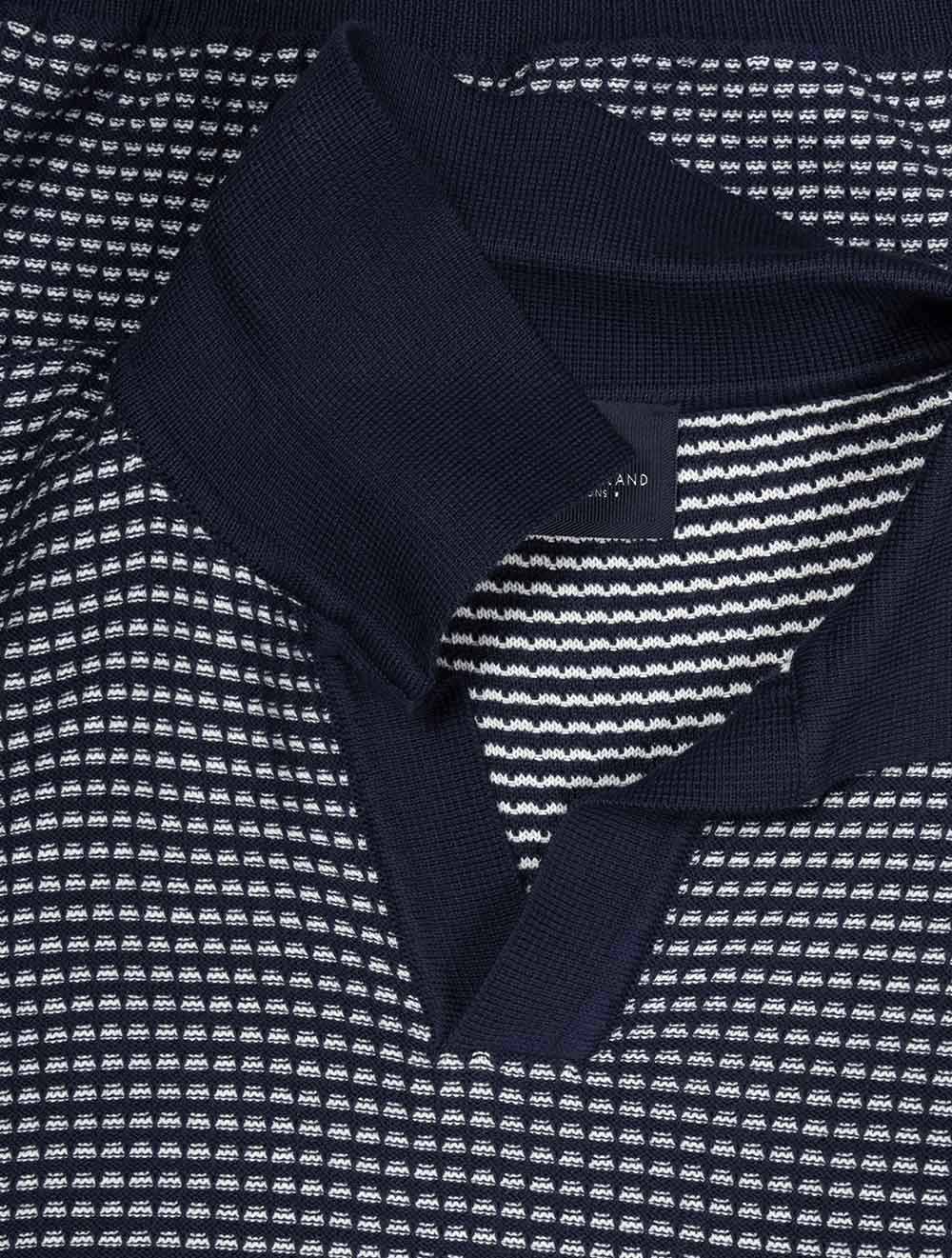 Revere Short Sleeve Polo Navy