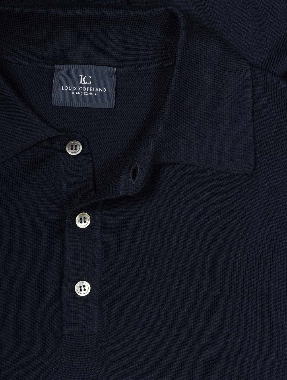 Short Sleeve Tennis Polo Navy