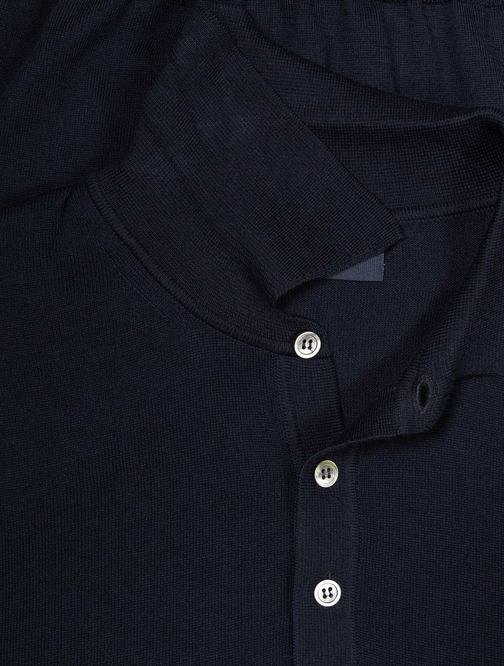 Short Sleeve Tennis Polo Navy
