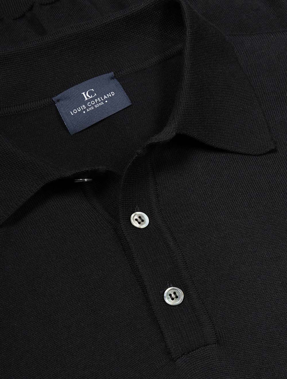 Short Sleeve Tennis Polo Black