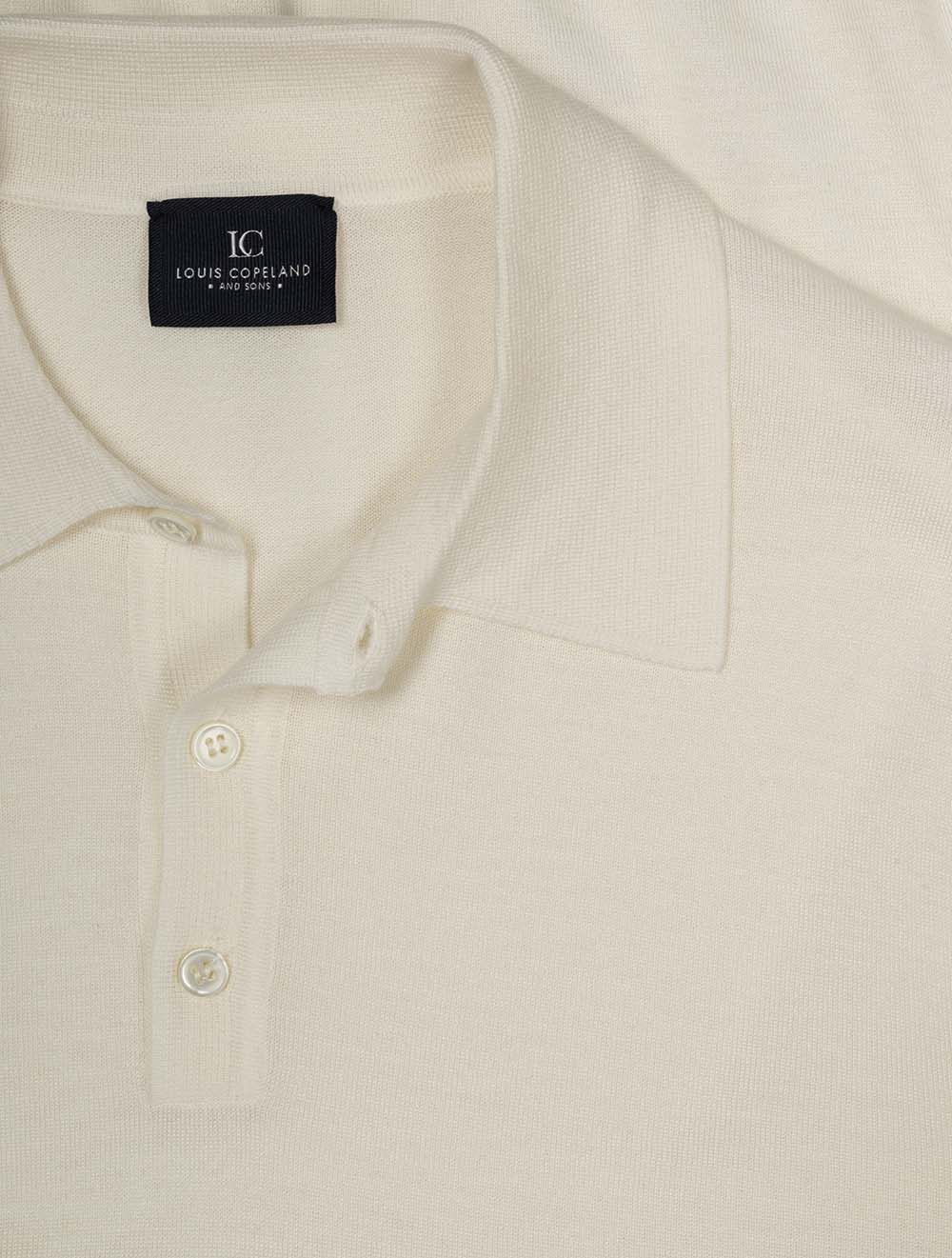 Long Sleeve Tennis Polo Cream