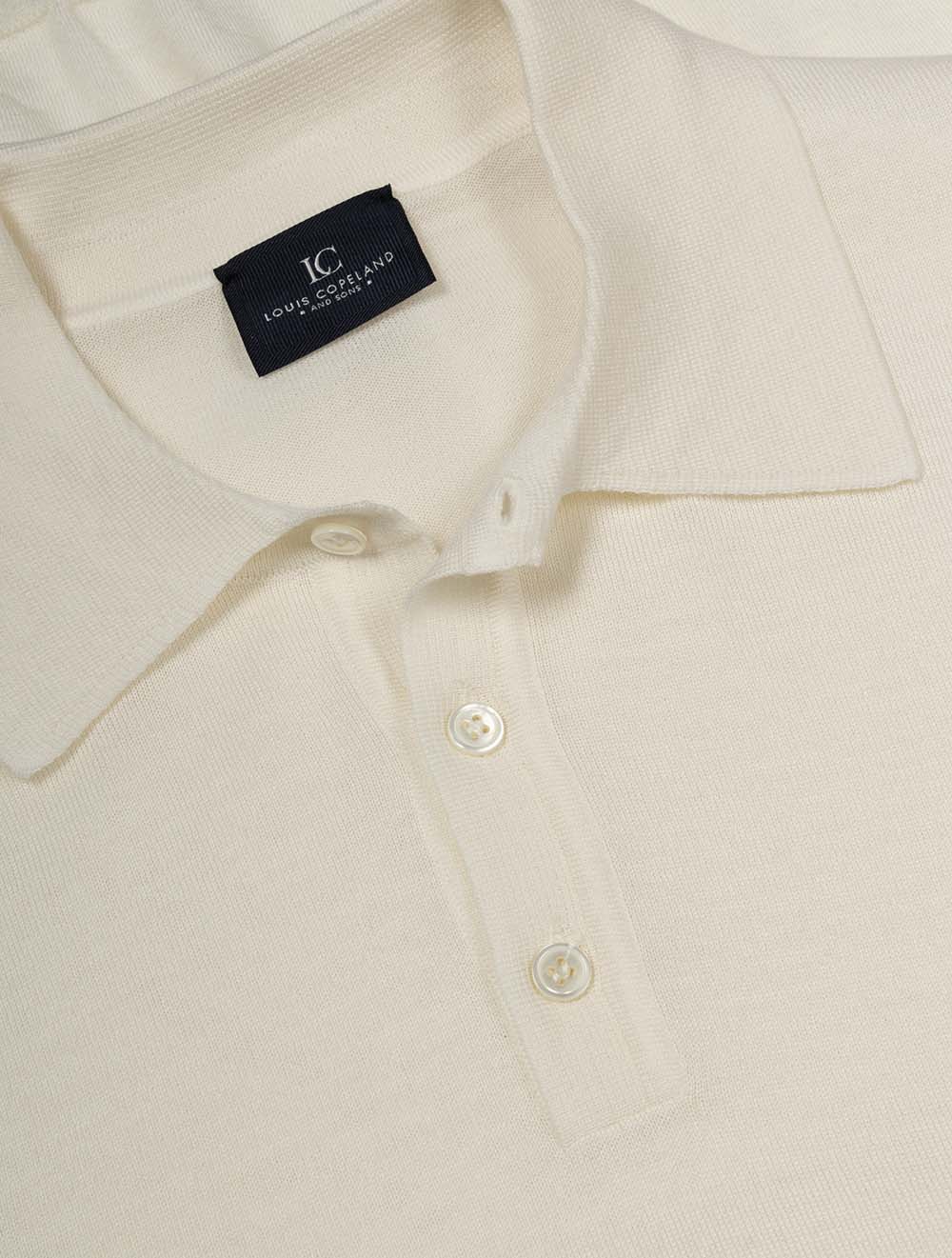 Long Sleeve Tennis Polo Cream