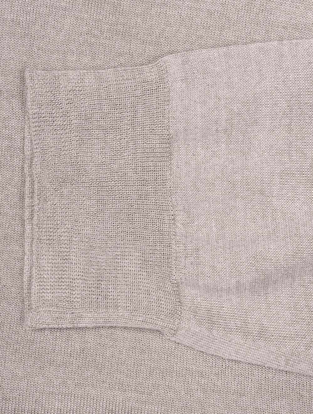 Long Sleeve Tennis Polo Beige