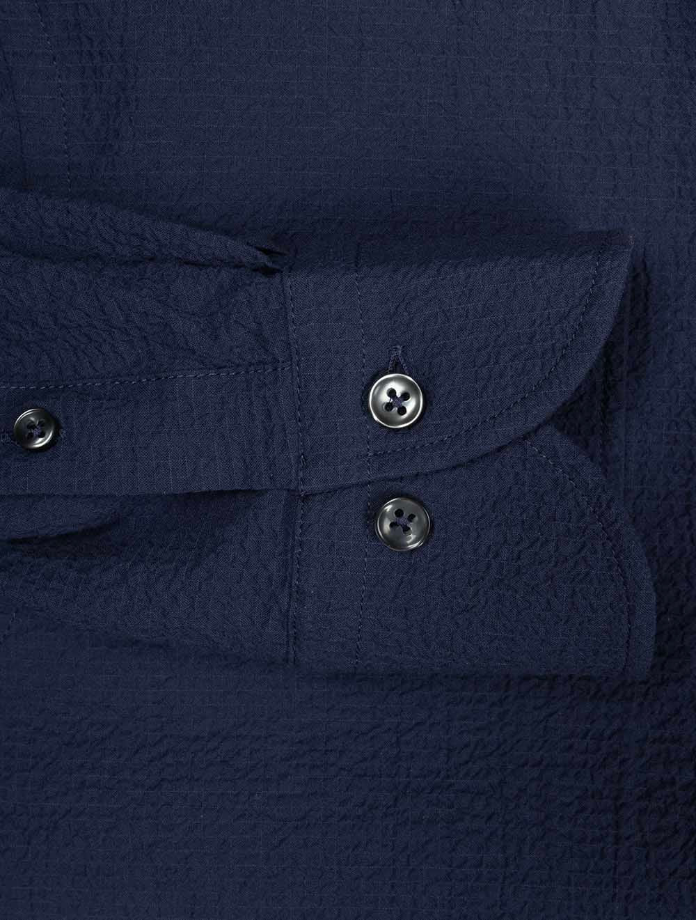 Seersucker Shirt Navy