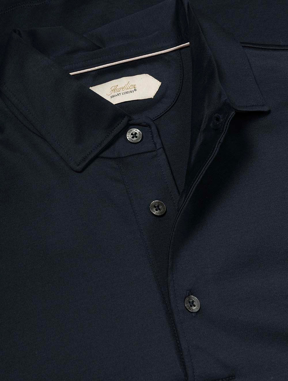 Long Sleeve Polo Navy
