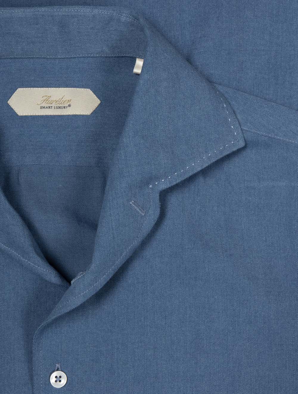 Casual Denim Shirt Muted Blue