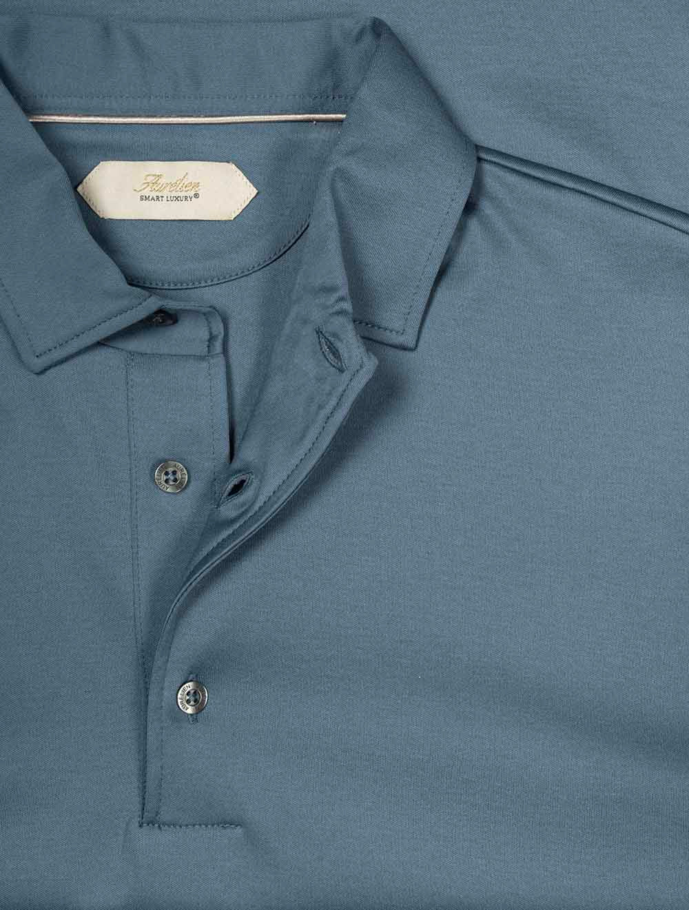 3 Button Short Sleeve Polo Shirt Juniper Green