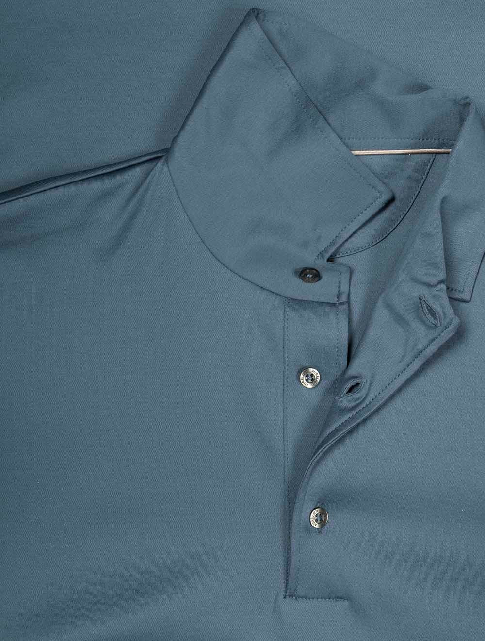 3 Button Short Sleeve Polo Shirt Juniper Green