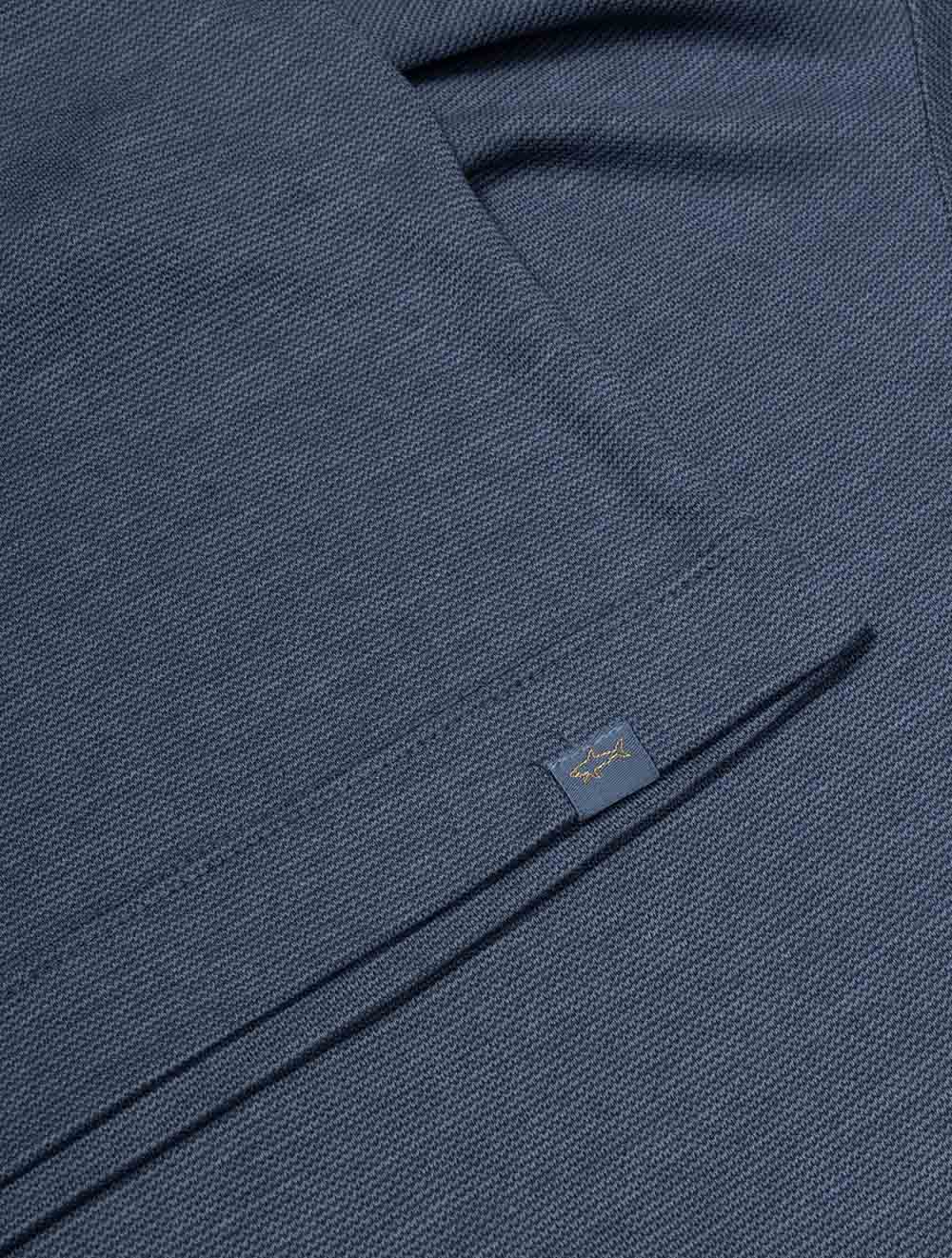 X-Soft Interlock Open Collar Polo Blue