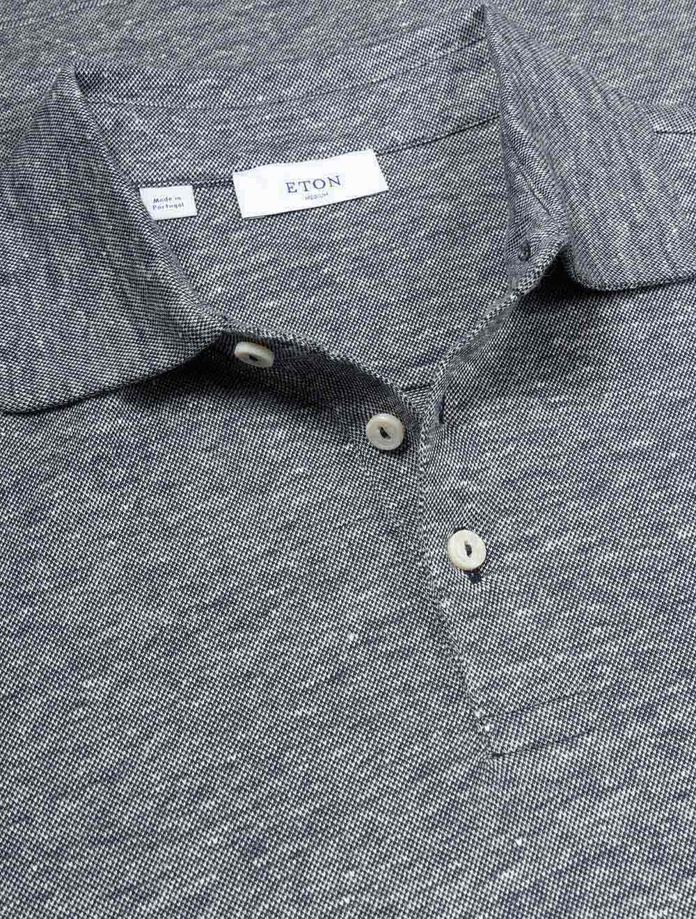 Short Sleeve Polo Shirt Grey