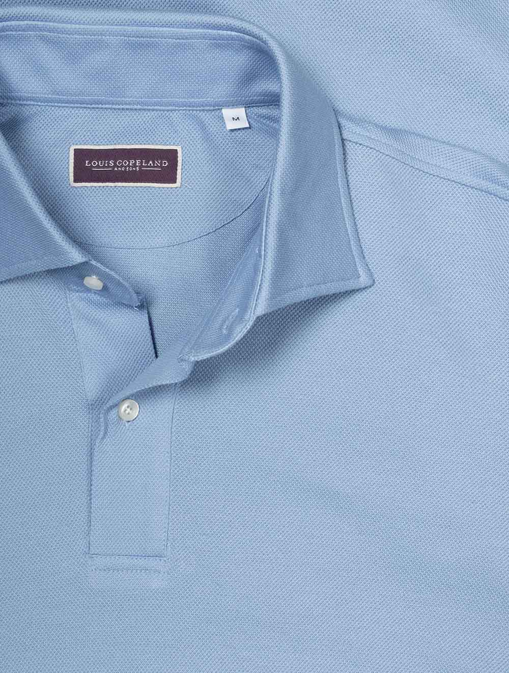 Short Sleeve Polo Shirt Blue