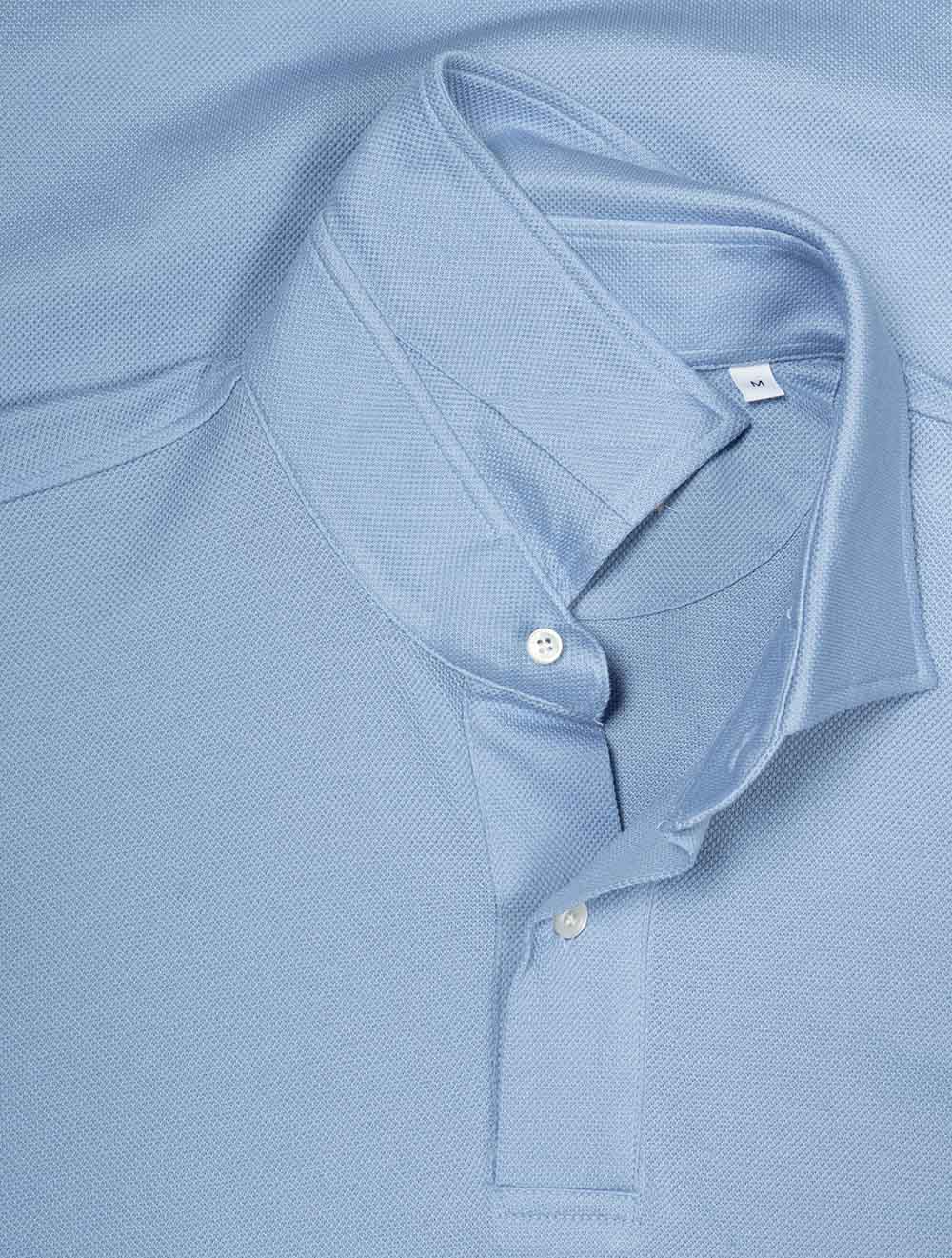 Short Sleeve Polo Shirt Blue
