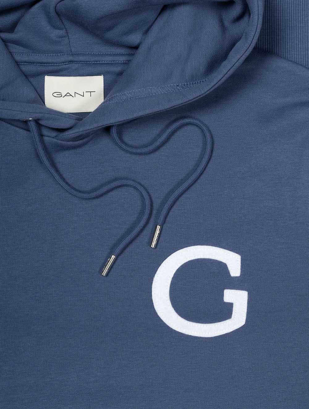 G Badge Hoodie Vintage Blue