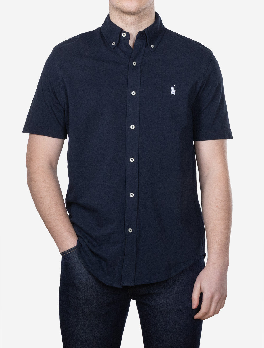 Featherweight Short Sleeve Shirt Navy