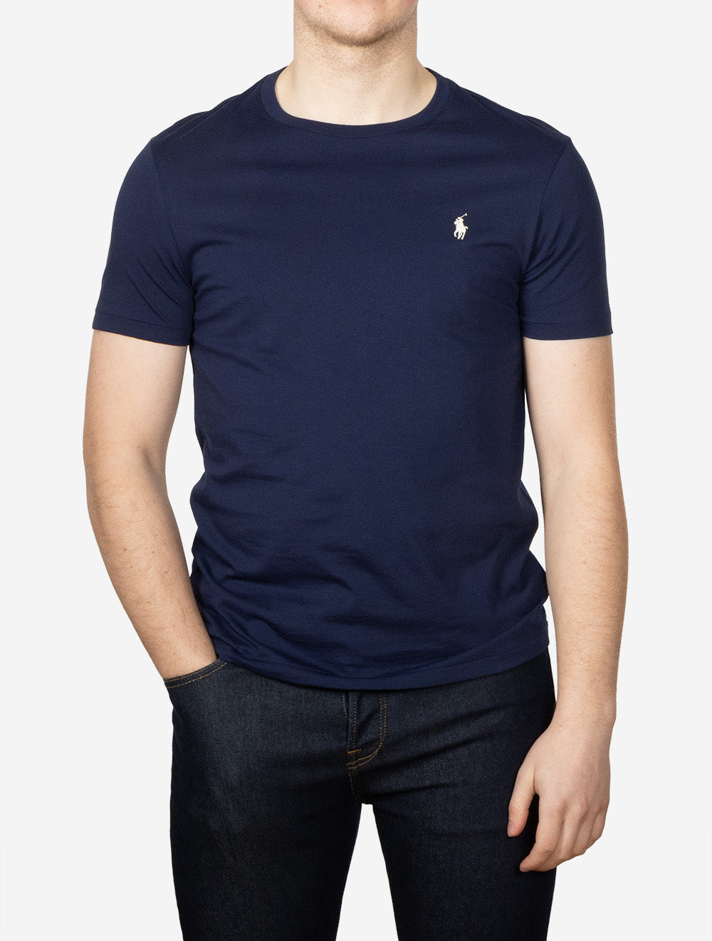 Slim Fit Crewneck T-Shirt Navy