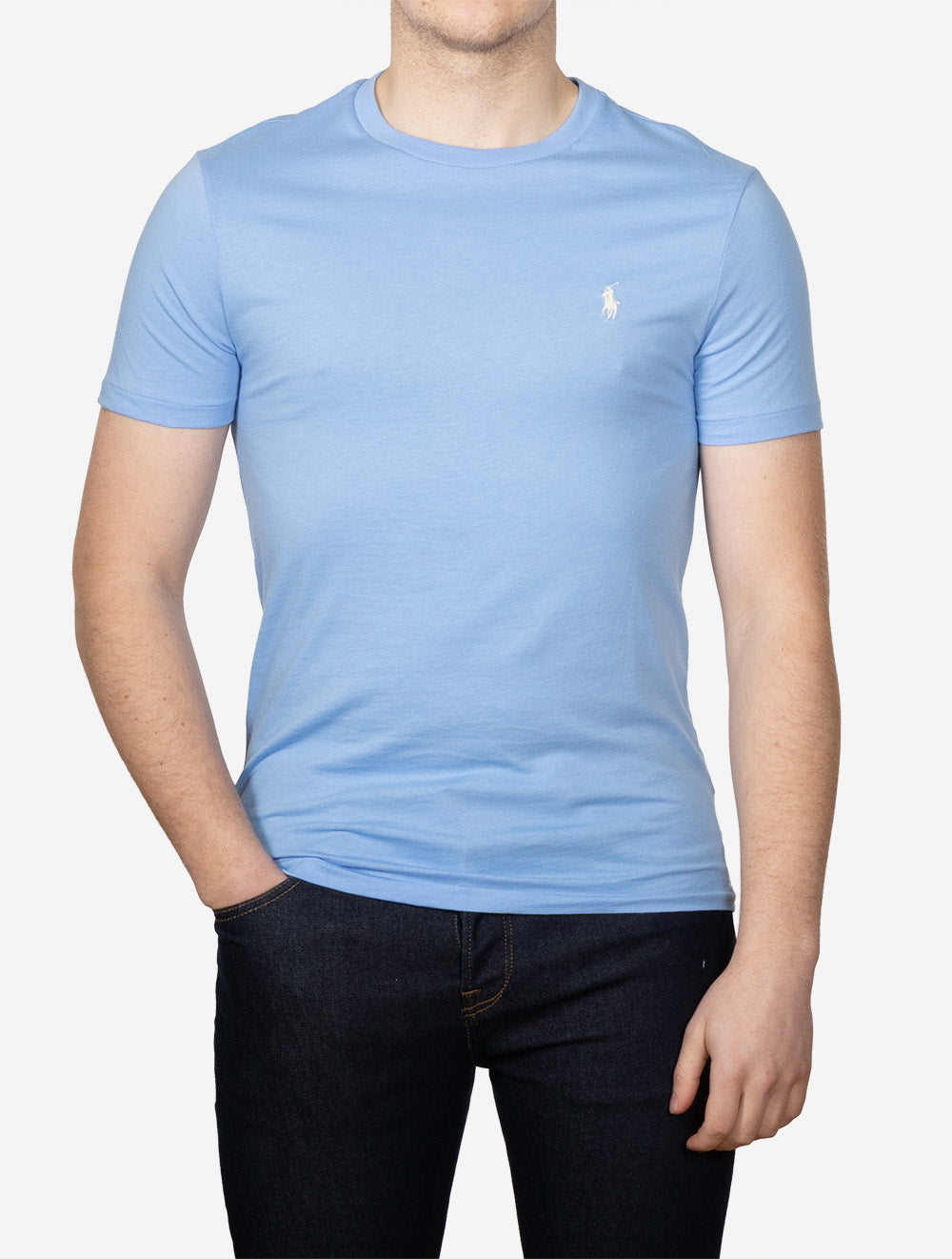 Slim Fit Crewneck T-Shirt Blue