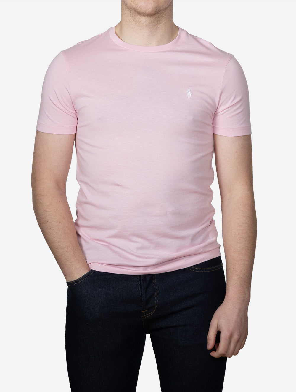 Slim Fit Crewneck T-Shirt Pink