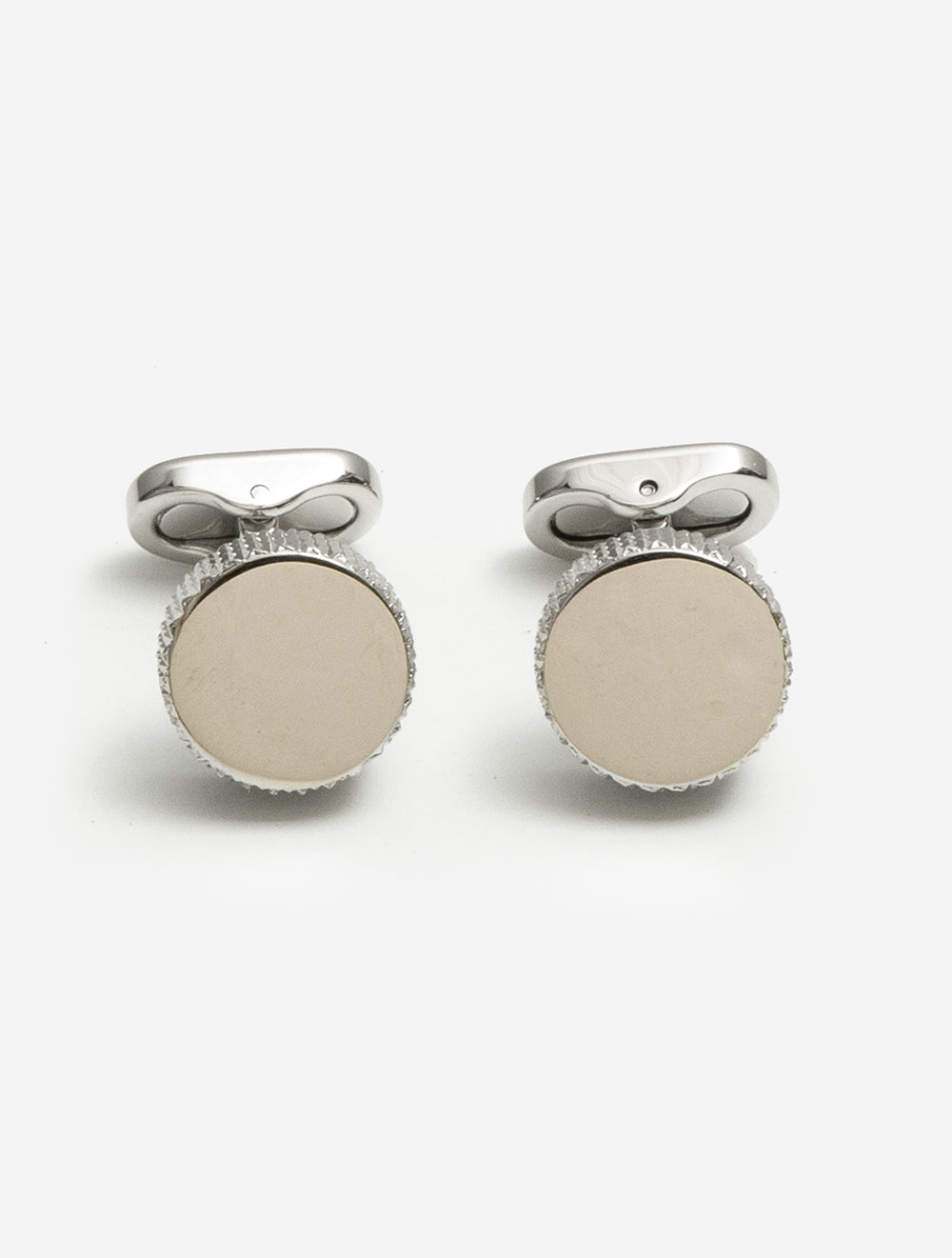 Cufflink Silver Circular