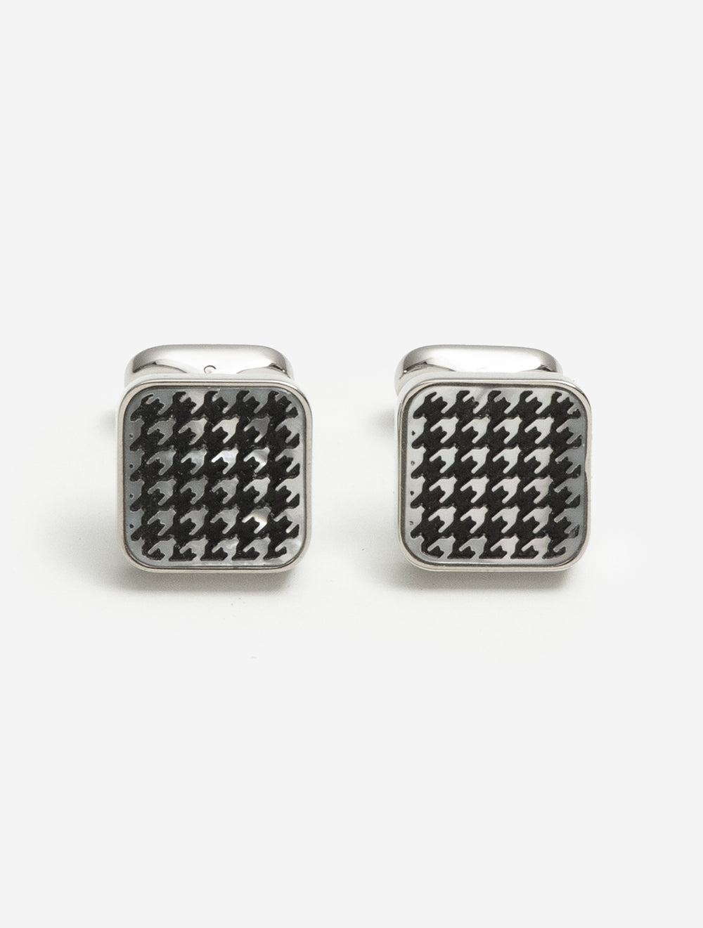 Cufflink Houndstooth