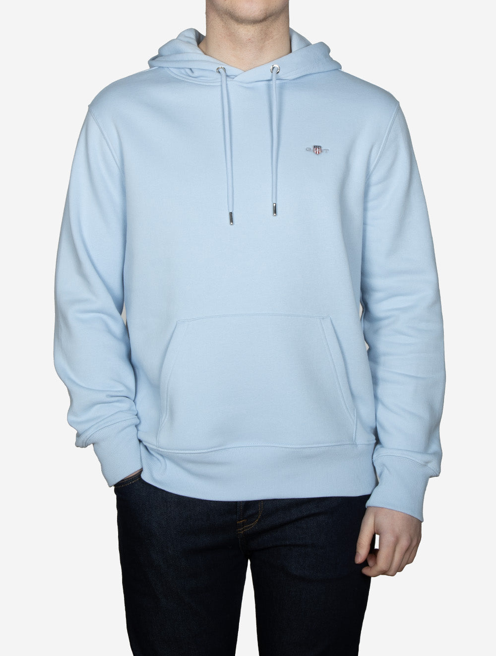 Regular Fit Shield Hoodie Fresh Blue