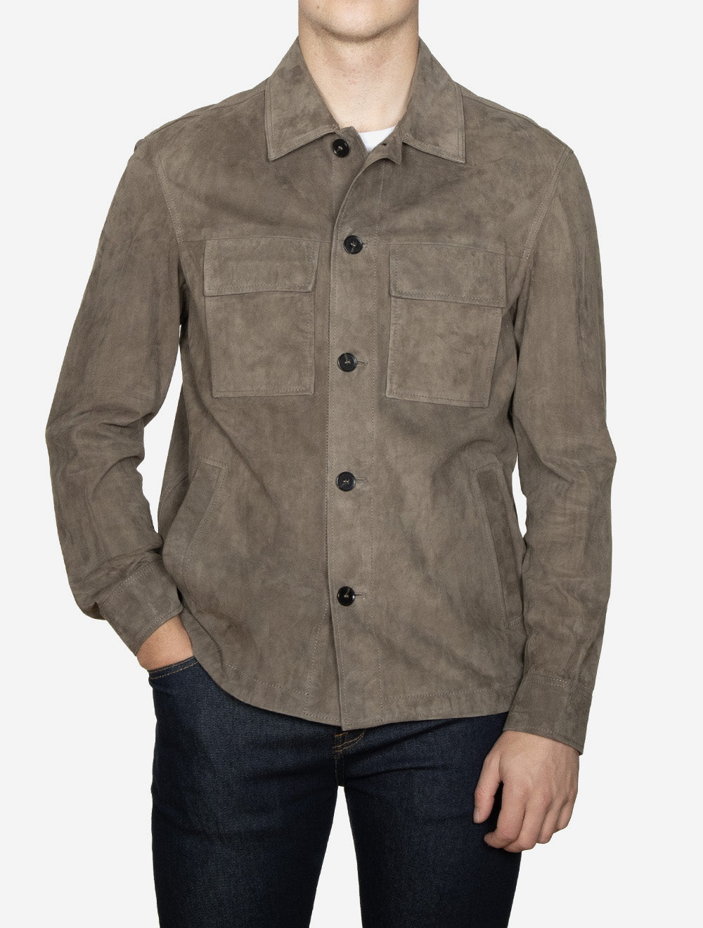 Mex Suede Overshirt Soil