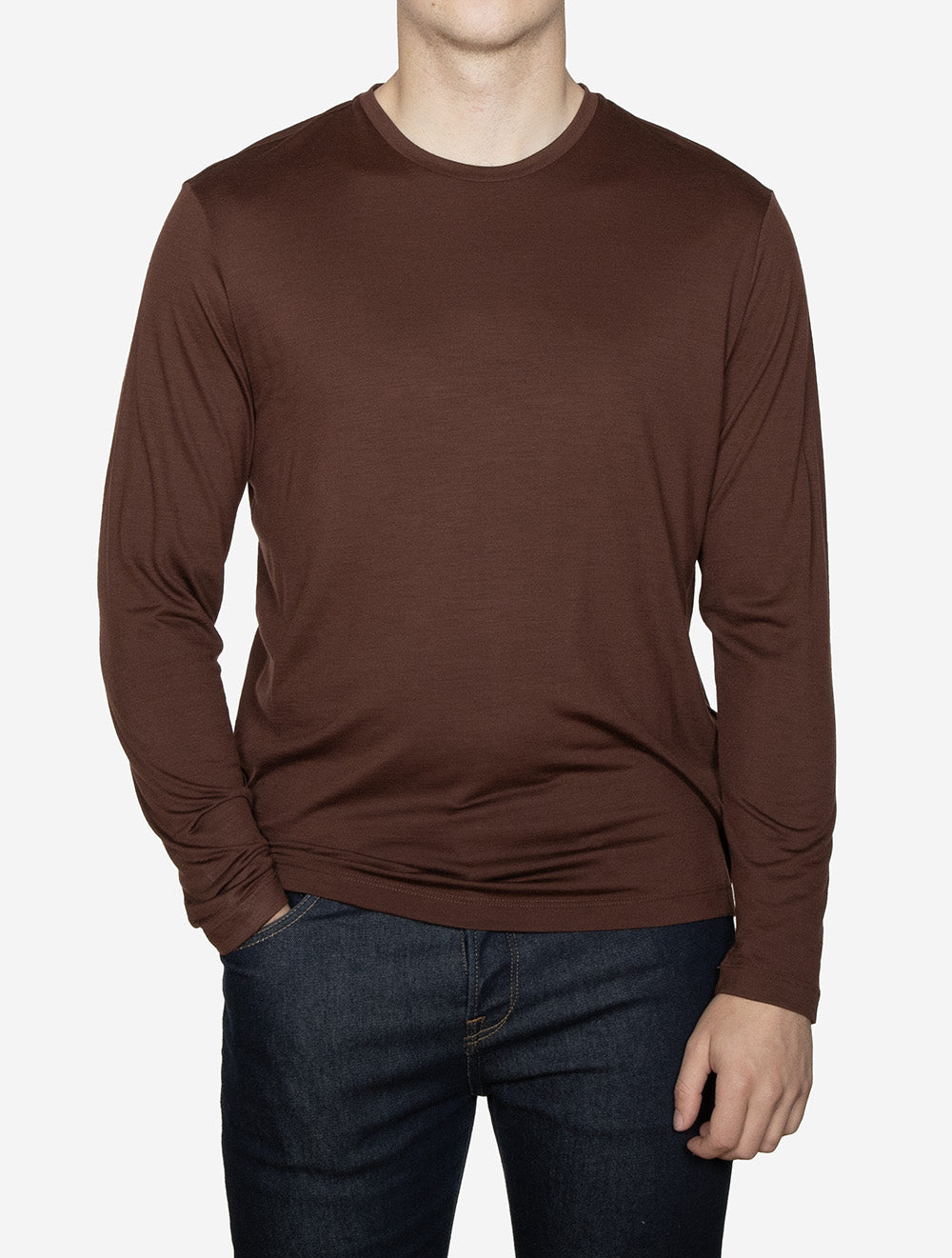 Long Sleeve T-Shirt Brown Toffee