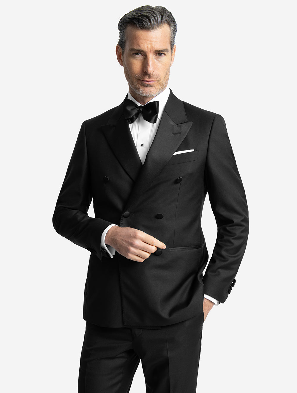 Dress Suit Double Breasted Black