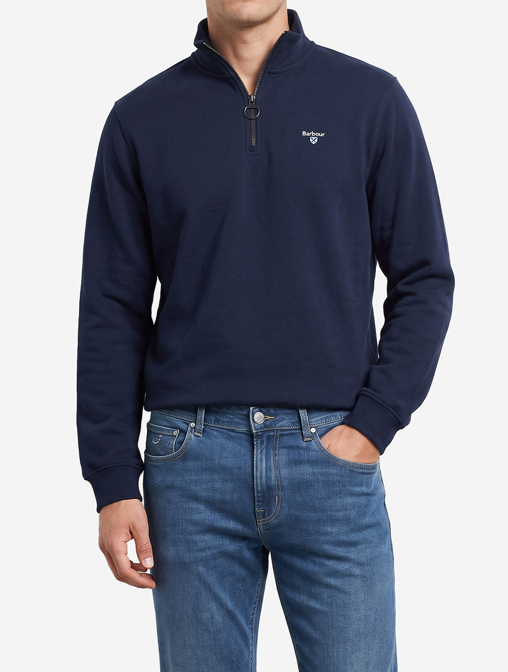 Desmond Half Zip Sweater Navy
