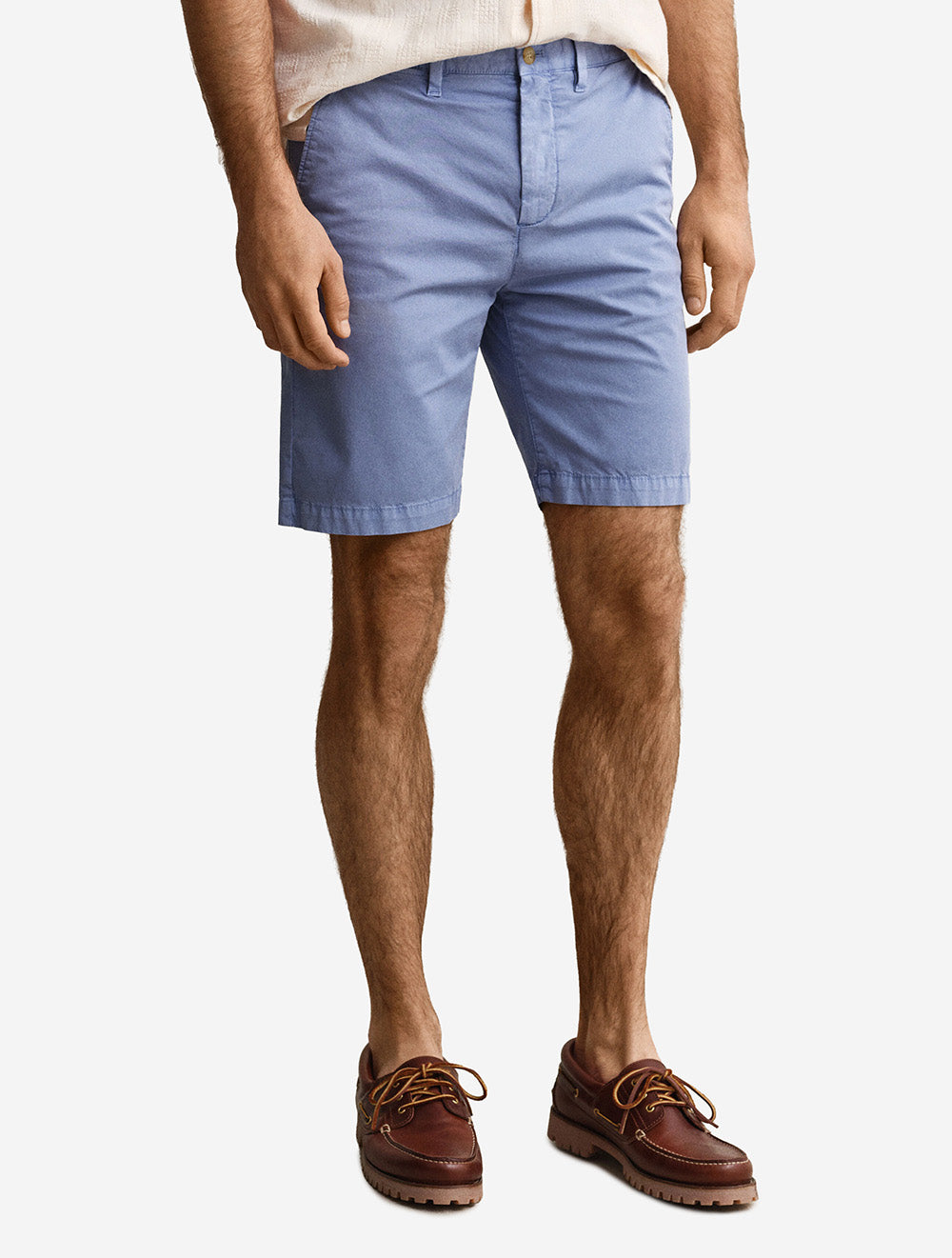 Regular Sunfaded Chino Shorts Faded Denim