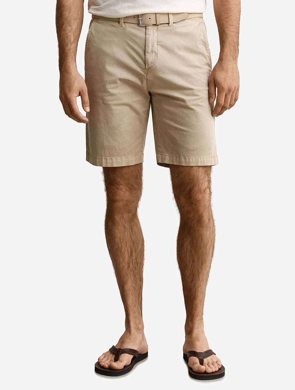Regular Sunfaded Chino Shorts Oat Beige