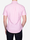 Slim Oxford Short Sleeve Shirt Pink White