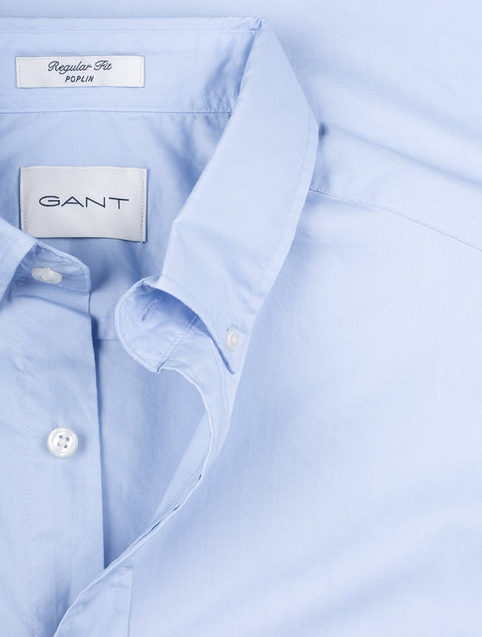 GANT Regular Poplin Shirt Light Blue