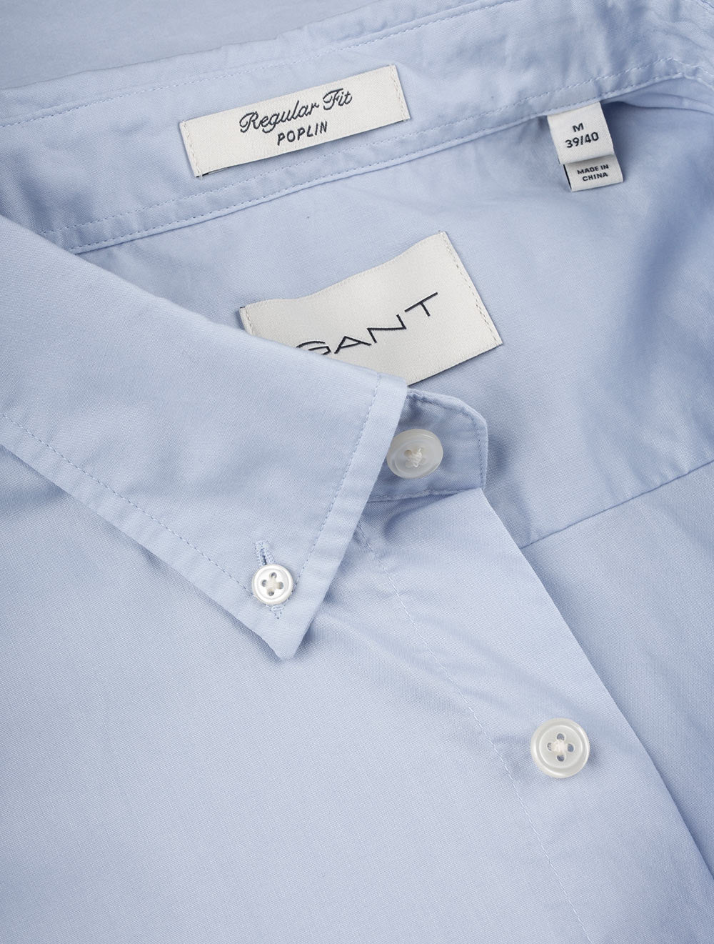 Gant Regular Poplin Short Sleeve Light Blue AI4