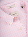 Regular Poplin Gingham Short Sleeve Shirt Light Pink