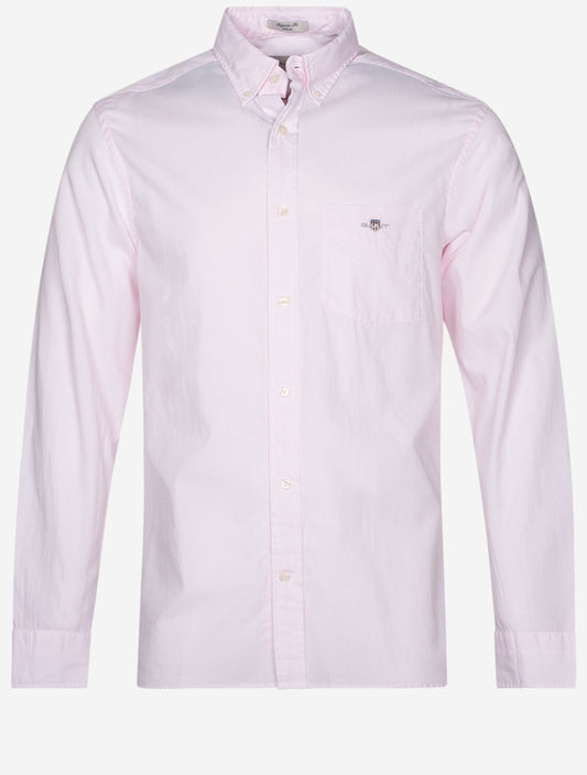 GANT Regular Poplin Banker Shirt Light Pink