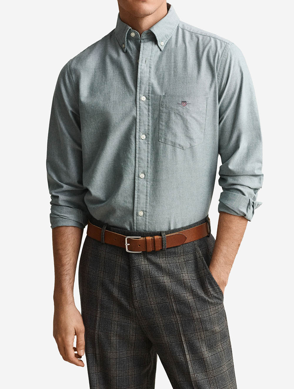 Regular Fit Oxford Shirt Emerald