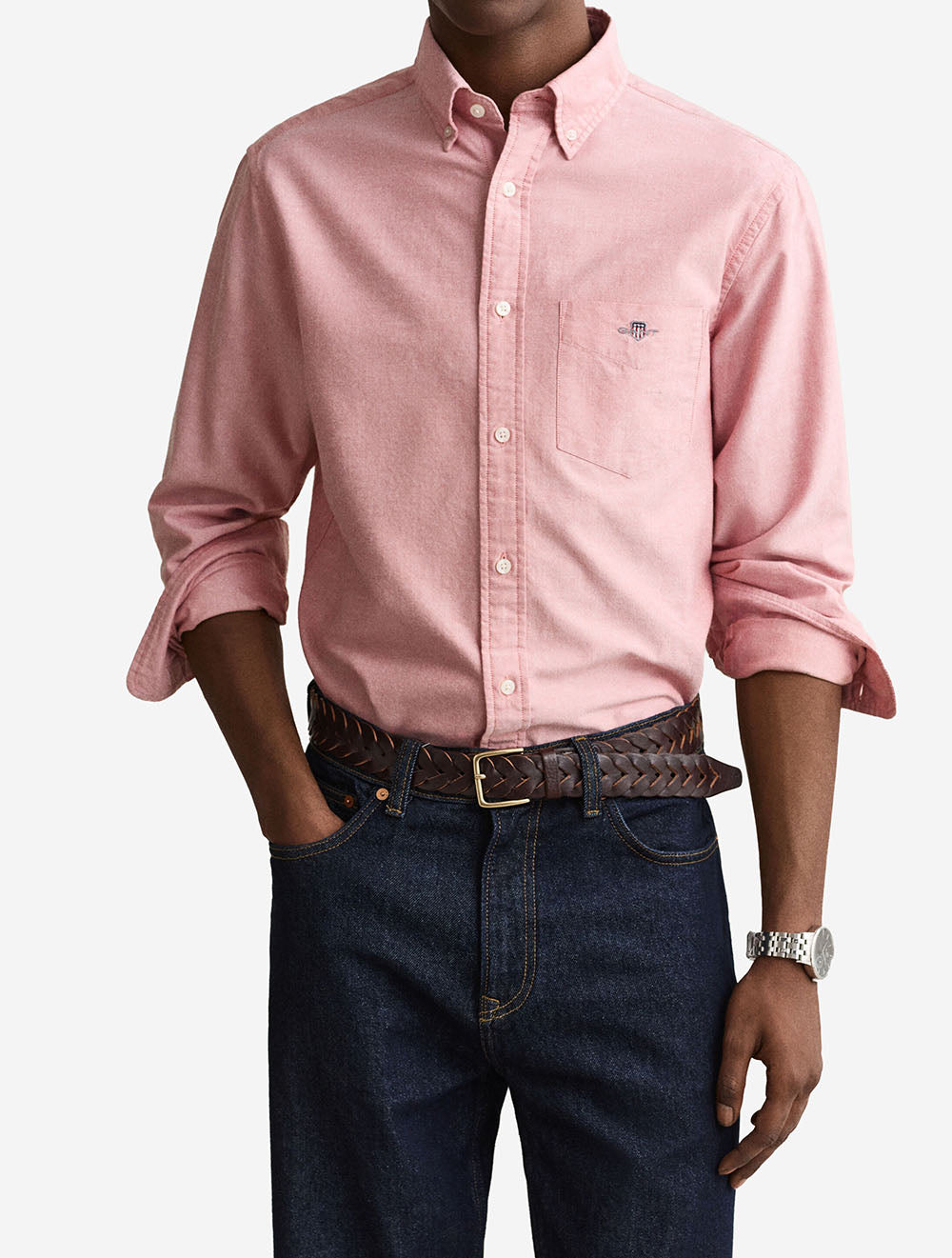 Regular Fit Oxford Shirt Maple