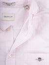 Regular Fit Oxford Banker Stripe Shirt Light Pink