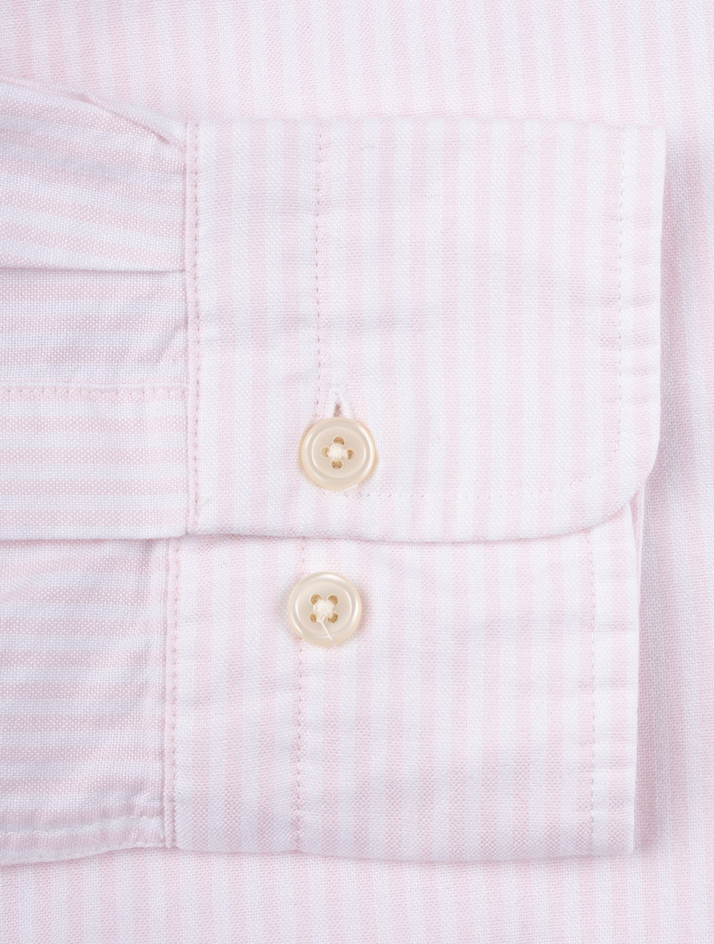 Regular Fit Oxford Banker Stripe Shirt Light Pink