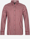 Regular Micro Tartan Flannel Shirt Plumped Red