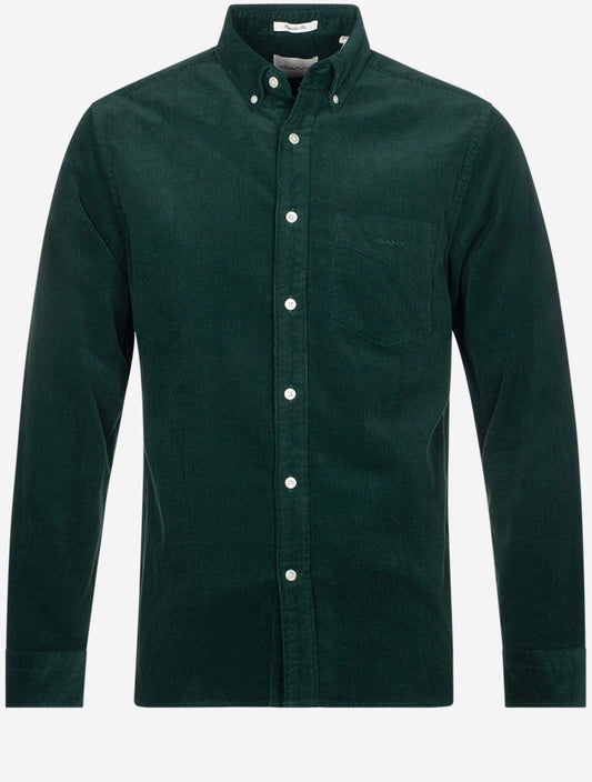 GANT Regular Corduroy Shirt Tartan Green