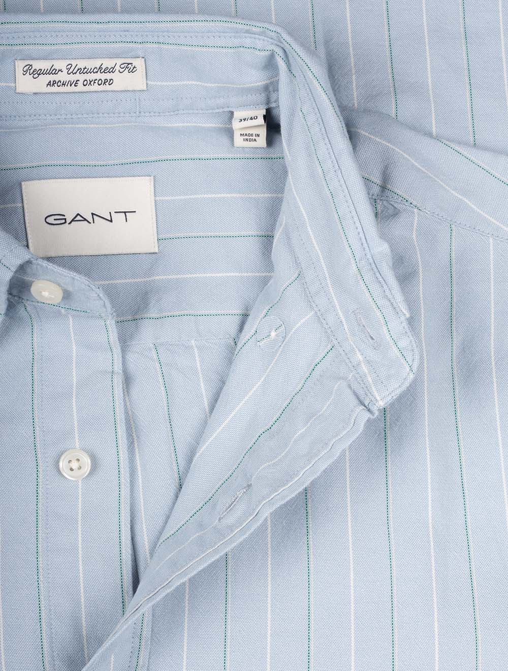 Gant Regular Archive Oxford Stripe Shirt Dove Blue AI3