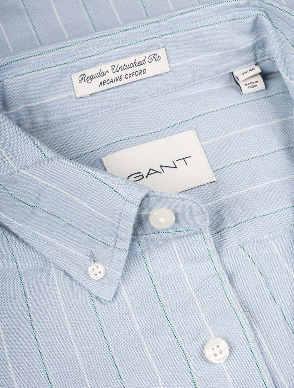 Gant Regular Archive Oxford Stripe Shirt Dove Blue AI4