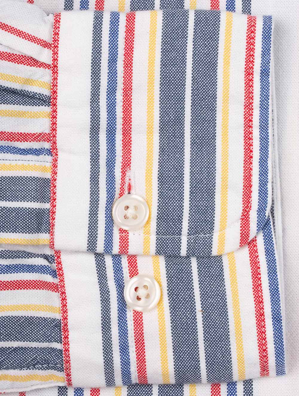 Regular Stripe Archive Oxford Shirt Eggshell