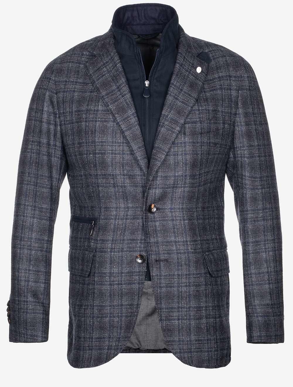 Lubiam Scooter Jacket With Insert Check MI