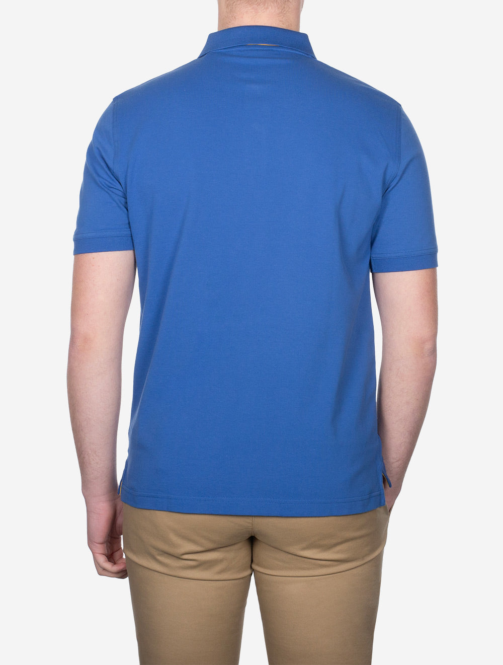 Contrast Piqué Polo Shirt Rich Blue